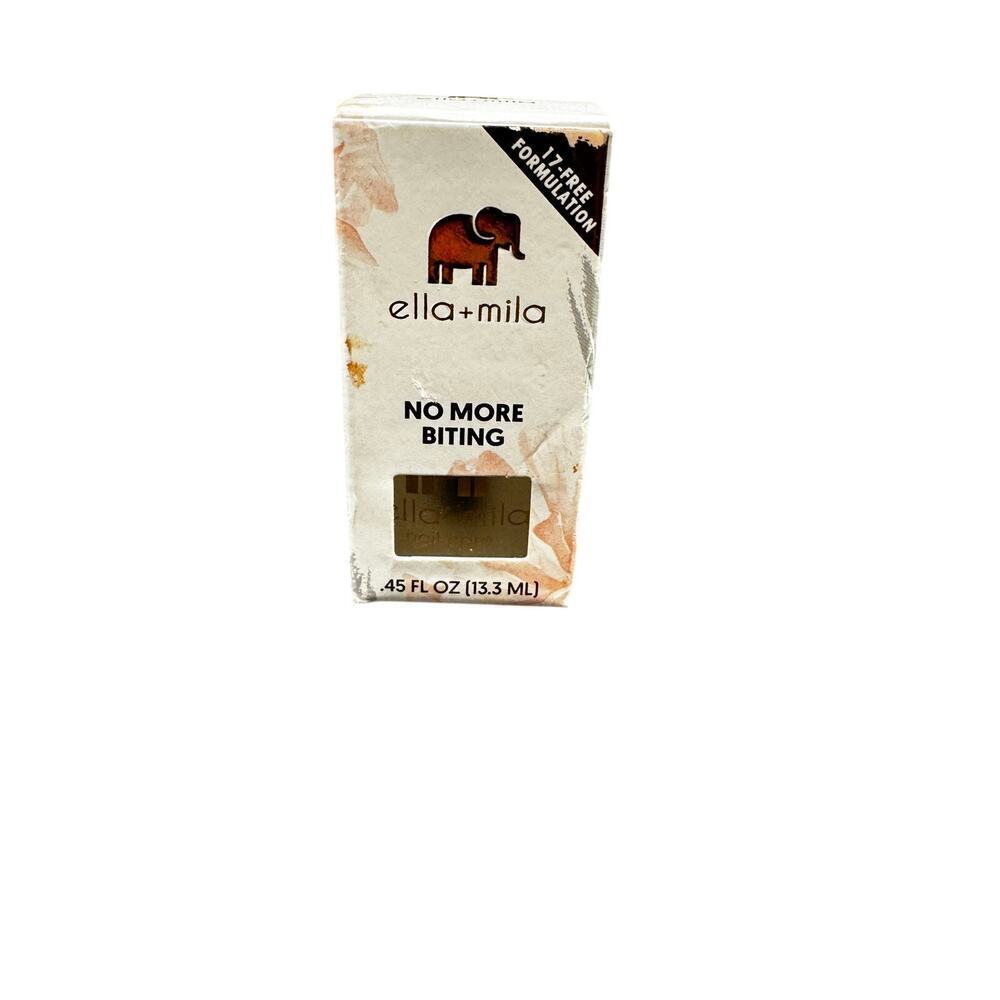 5/$25 NWT Ella + Mila No More Biting Nail Care .45 fl oz
